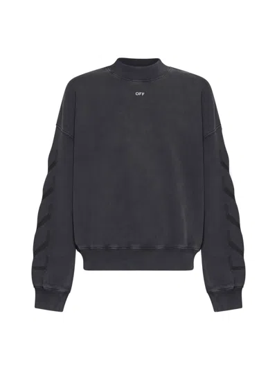 Off-white Sweater In Black Grey