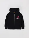 Off-white Arrow Spray Hoodie Zip Up Black - Fuchsi In Black