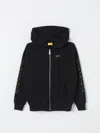 Off-white Racing Arrow Logo Zip-up Hoodie In Schwarz