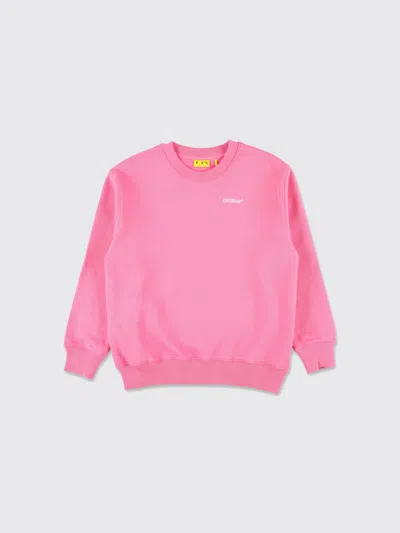 OFF-WHITE SWEATER OFF-WHITE KIDS KIDS COLOR FUCHSIA,H51077007