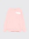 Off-white Logo-print Sweatshirt In Pink