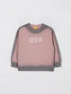Off-white Garment Dyed Spray Crew Rose Pink - Soft In Pink