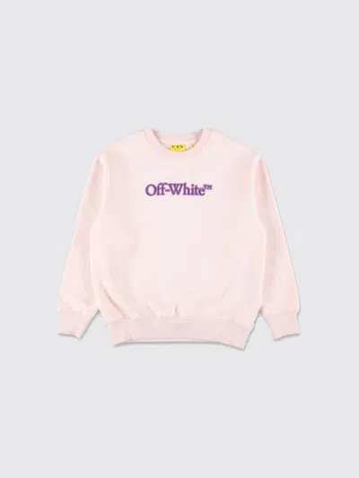 OFF-WHITE SWEATER OFF-WHITE KIDS KIDS COLOR PINK,H45423010