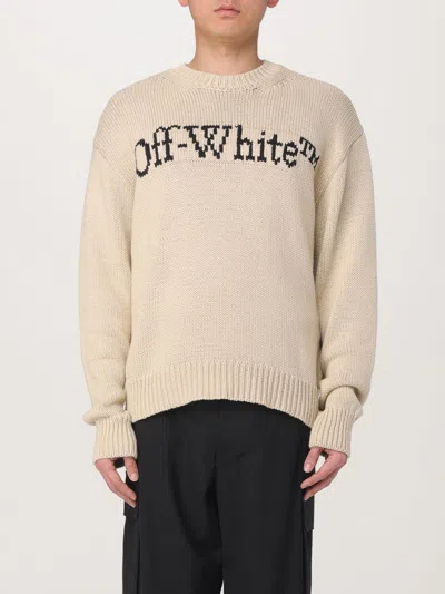 OFF-WHITE SWEATER OFF-WHITE MEN COLOR BEIGE,G70082022