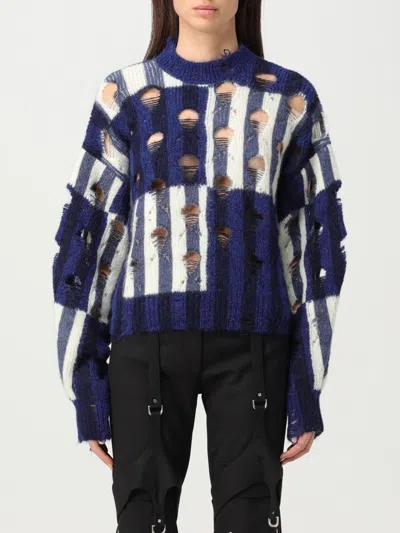 OFF-WHITE SWEATER OFF-WHITE WOMAN COLOR BLUE,F01363009