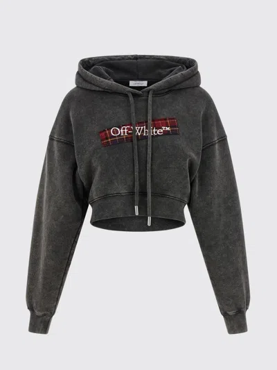 OFF-WHITE SWEATSHIRT OFF-WHITE WOMAN COLOR GREY,H53014020