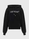 Off-white Large Logo Casual Hoodie In Black