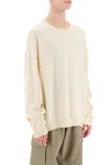 Off-white Sweater With Embossed Diagonal Motif In White