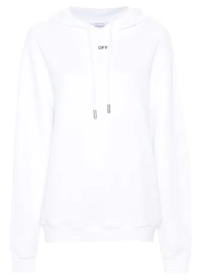 Off-white White Embroidered Hoodie