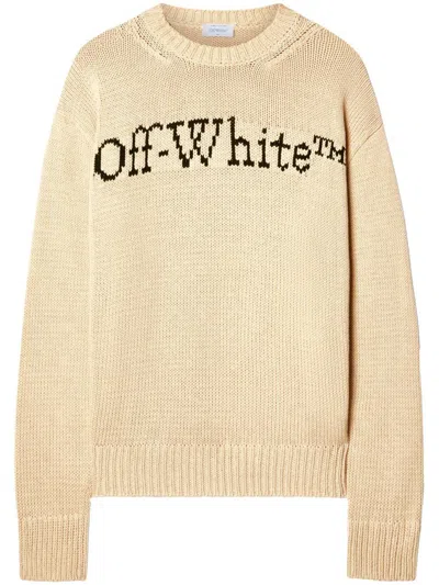 Off-white Sweaters In Beige
