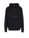 Off-white Hooded Sweater Kangaroo Pocket In Black