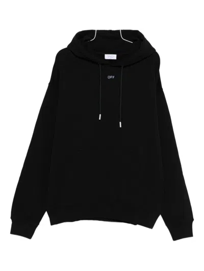 OFF-WHITE OFF-WHITE BLACK HOODIE IN COTTON WITH ICONIC ARROWS