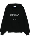 Off-white Big Logo Bookkish Hoodie In Black