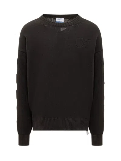 Off-white 3d Diag Sweater In Black