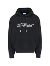 OFF-WHITE OFF-WHITE BOOKISH LOGO COTTON HOODIE