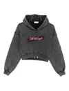 Off-white Check Flan Bookish Sweatshirt Gray In Gray