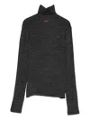 Off-white Roll-neck Sweater In Gray