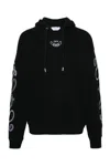 Off-white Arrow Bandana Print Hoodie In Black