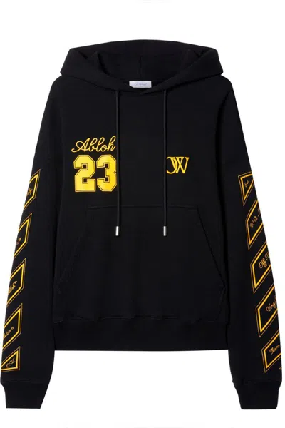 Off-white Off White Skated Hoodie With Ow 23 Logo In Black