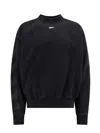 Off-white Cotton Sweatshirt With Frontal Off Logo In Black