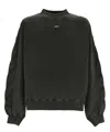 Off-white Off White St. Matthew Crewneck Sweatshirt With Arrow In Black