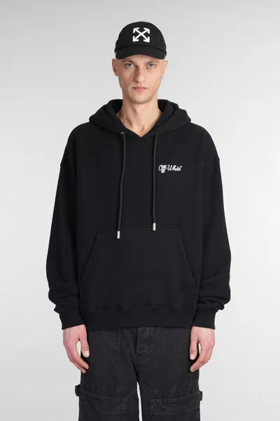 Off-white Script Skate Hoodie In Black