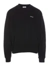 Off-white Men's Cotton Crew-neck Sweatshirt In Negro