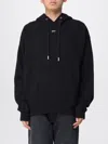Off-white Hooded Sweatshirt Featuring Graphic Print In Black