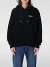 Off-white Hoodie With Drawstring-adjustable Kangaroo Pocket In Schwarz