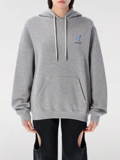 OFF-WHITE SWEATSHIRT OFF-WHITE WOMAN COLOR GREY,G72502020