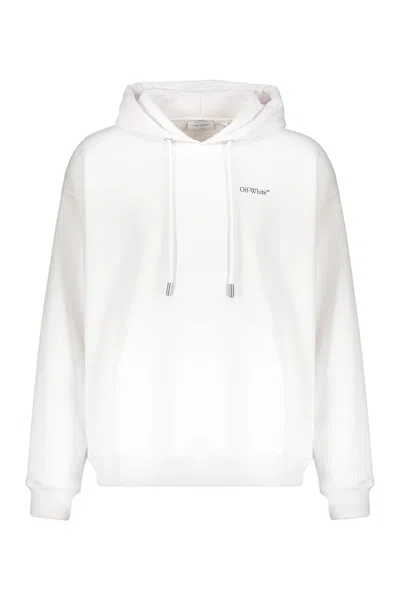 Off-white Sweatshirt White With Hood And Pocket