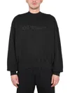 Off-white Off White Men Black Cotton Sweatshirt In Black
