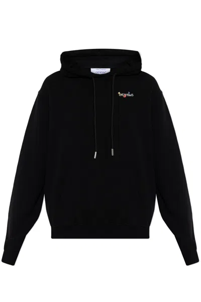 Off-white Sweatshirt With Logo In Black