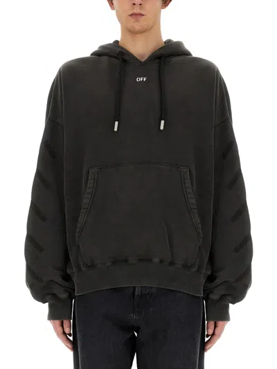 OFF-WHITE SWEATSHIRT WITH LOGO