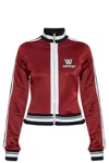 Off-white Serena Track Jacket Contrast Trim In Red