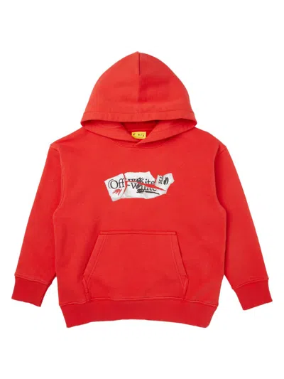 Off-white Kids' Sweatshirt With Logo In Red