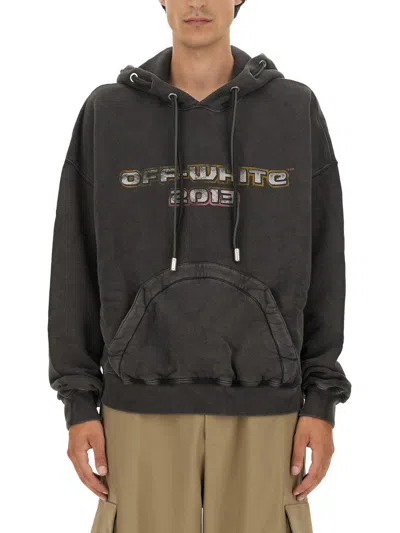Off-white Sweatshirt With Print In Gray