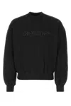 Off-white Off White Men Black Cotton Sweatshirt In Black