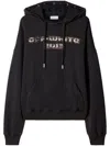 Off-white Off White Cotton Hoodie In Black