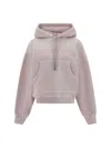 Off-white Felpa Con Cappuccio In Pink