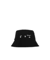 Off-white Swimming Man-logo Bucket Hat In Black