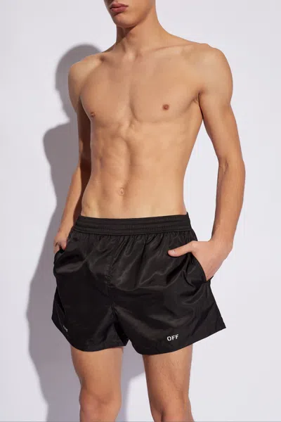 Off-white Swimming Shorts In Black