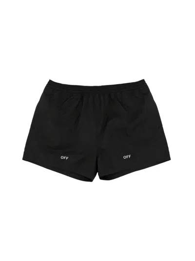 Off-white Boxer Swimsuit In Black