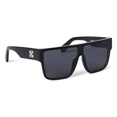 Off-white Syracuse Dark Grey Shield Unisex Sunglasses Oeri13j 1007 132 In Brown
