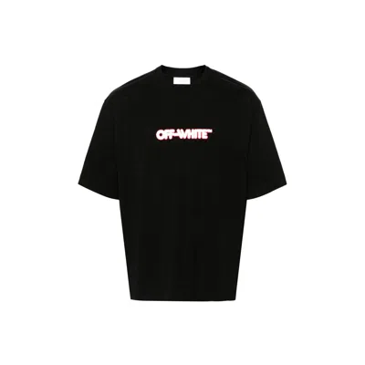 Off-white Off White Off White Round Logo Skate T Shirt In Black