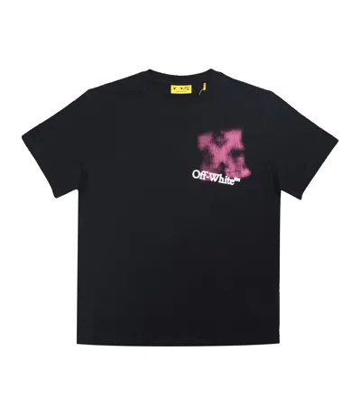 Off-white Off White T Shirts And Polos Black+fuchsia