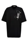 Off-white Graphic Arrow Scan T-shirt With Short Sleeves In Multi