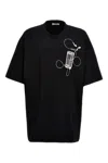 Off-white Graphic Arrow Scan T-shirt With Short Sleeves In Black