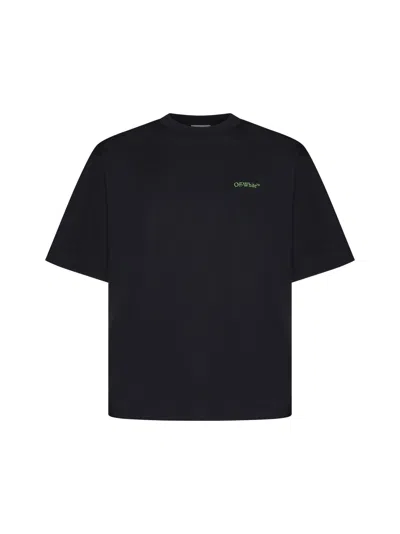 Off-white T-shirt In Black Green