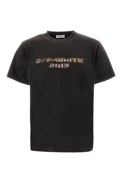 Off-white Off White™ Black Crew Neck T Shirt With Print